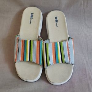 Keds Purefit Sandals Size 9.5 Canvas Slides